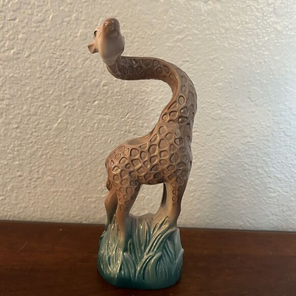 Five & Dime Ceramic Winding Neck African Giraffe Novelty Candle Holder 9” - Picture 1 of 6